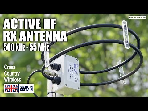 HF Active RX Loop Antenna 500 kHz to 55 MHz Magnetic Loop