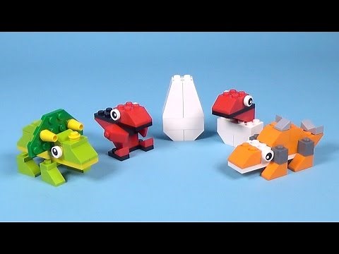 How To Make Lego BABY DINOS - 10664 Lego Bricks and More Creative Tower Tutorial