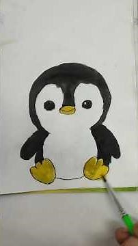 “Cute Baby Penguin Drawing | Easy & Adorable Penguin Art for Beginners 🐧 | Step by Step Tutorial”