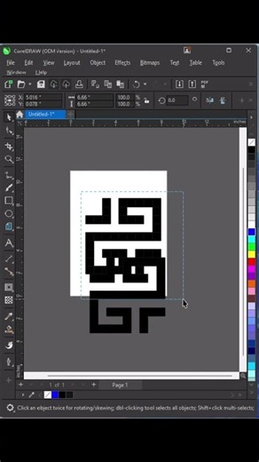 Modern Geometric Logo Design in CorelDRAW | Easy Tutorial 🔥