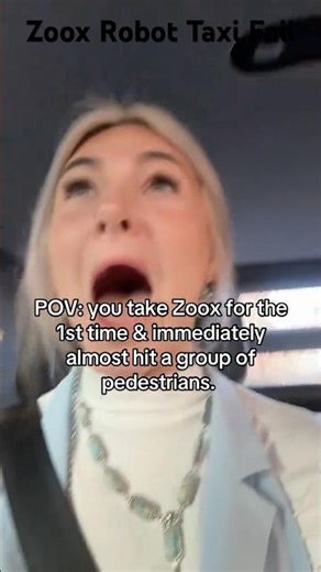 "We detected a possible collision..."[Robot Taxi Fail]#zoox#robotfail#fyp#robottaxi#waymo#zooxtaxi