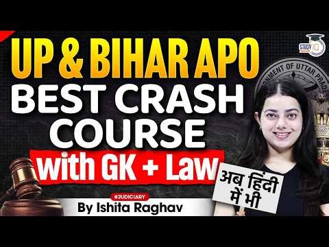 UP APO Bihar APO | Best Crash course with GK + Law | BY ISHITA MA’AM