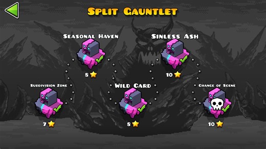 [几何冲刺]SPLIT GAUNTLET ~分裂岛