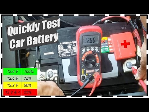 How To Test A 12 Volt Lead Acid Car Battery 🔋 FAST With A Multimeter