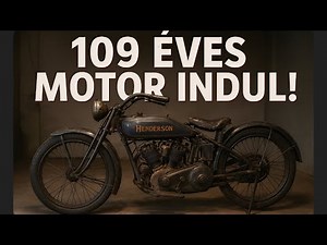 109 éves Henderson motor újra életre kel | Ritka veterán motor indítás✨