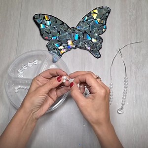 I upcycled old CDs and turned them into a stunning butterfly wall hanger! 🦋💿 | Yeliz Craft & Creative Ideas