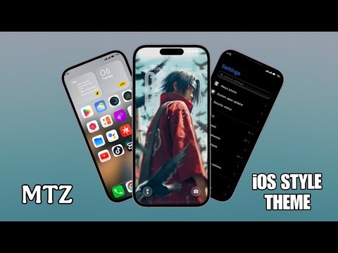 iOS STYLE NEW THEME MTZ |BEAUTIFUL LOCK SCREEN AND DARK SYSTEM UI