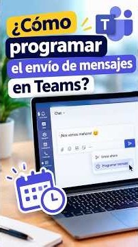 ¿Cómo programar el envío de mensajes en Teams? #teams #windows