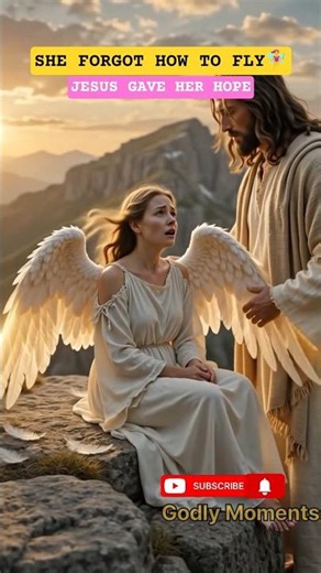 Jesus Restored the Angel's Wings 🧚‍♀️❤️ | Angal fly | jesus | god says | faith | bible | #thegod