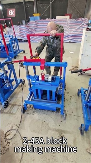 Small Brick Making Machine In Production #machine #businessbuildingblocks #buildingmaterials