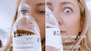 'It's that time of day again': Kate Hudson shows off nutritional INBLOOM drink