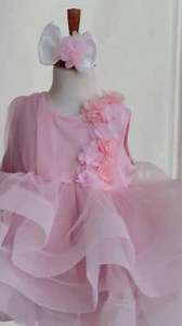 Pink Tutu Dress: Handmade Tulle Gown With Floral Appliqué - Etsy