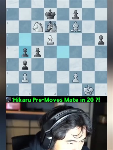 Hikaru's Pre-Moves for Checkmate in 20 Moves! 🤯