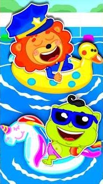 Lion Family | Pool Safety Rules | Nursery Rhyme & Song #61