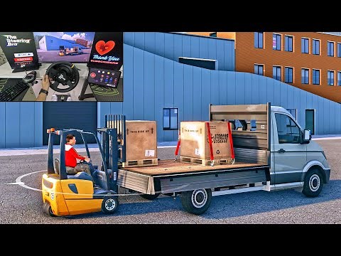 Truck & Logistics Simulator - Cargo Loading With Forklift And Delivering Cargo | Thrustmaster TX
