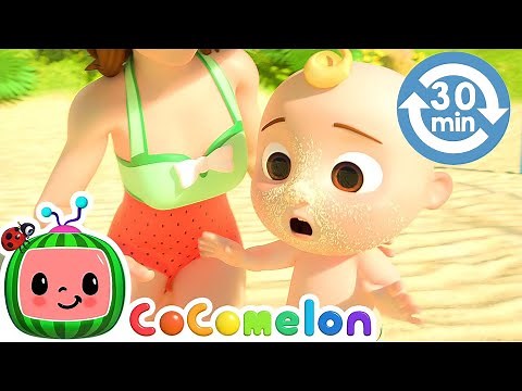 [ 30 MIN LOOPED ] The Beach Song | @CoComelon | for Kids | Sing Along With Me! | Baby Learning Songs