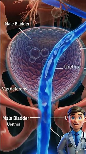 Male Urinary System Animation Medical 3D Anatomy #shorts #MedicalAnimation #HumanAnatomy #Bladder