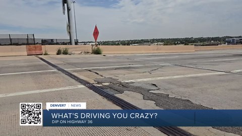 What is with the dip on EB U.S. Route 36 on the other side of the I-25 bridge?