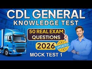 CDL Permit Test 2026 General Knowledge | CDL Written Test Prep (Official CDL Guide)