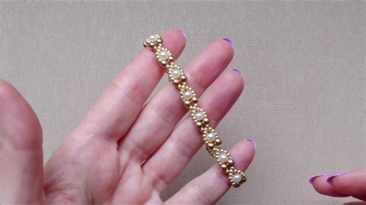 Easy beading creations串珠教程-珍珠手链