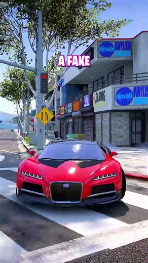 i stole his real car and brought him back a fake car...1