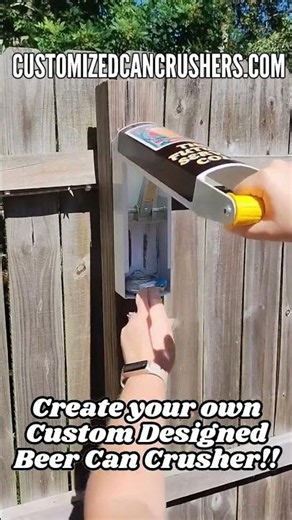 Custom Designed Beer Can Crusher