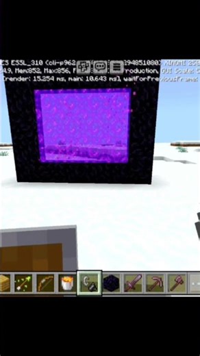 Minecraft portal form 🤔🙃. #minecraft #minecraftsurvivalseriesepisode1