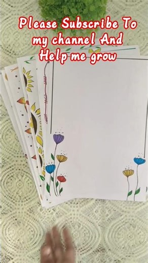 "Simple but Beautiful Project Work | Anyone Can Make This"#shortvideo #diy #frontpagedesign