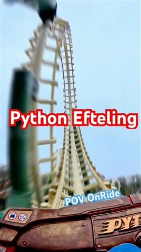 Python Efteling – Front Row POV OnRide | #efteling #themepark #pov #onride #rollercoaster