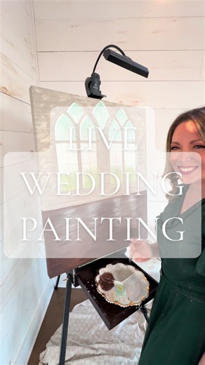 Live Wedding Painting: Background Setup and Ceremony Focus