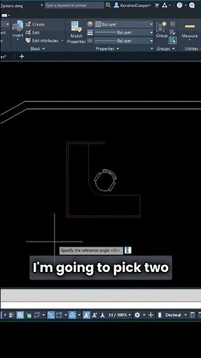 Rotate and align in AutoCAD