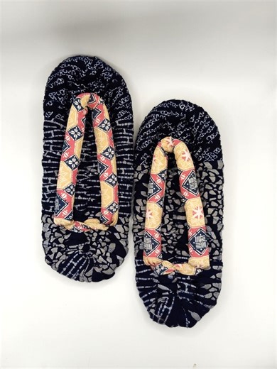 Handmade Kimono Fabric Zori Slippers: Japanese Indoor Flip Flops (25cm) - Etsy