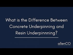 What is the Difference Between Concrete Underpinning and Resin Underpinning?