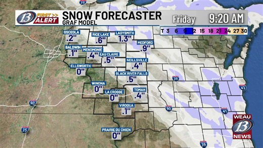 First Alert Weather: Update on a potential wintry mix tonight | WEAU 13 News