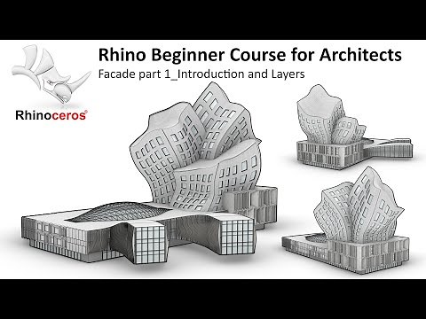 23 Rhino Beginner course for Architects_Facade Part 1_Introduction and Layers