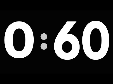 1 minute timer (one minute timer counts down silently until it reaches 0:00, then a Alarm sounds up)
