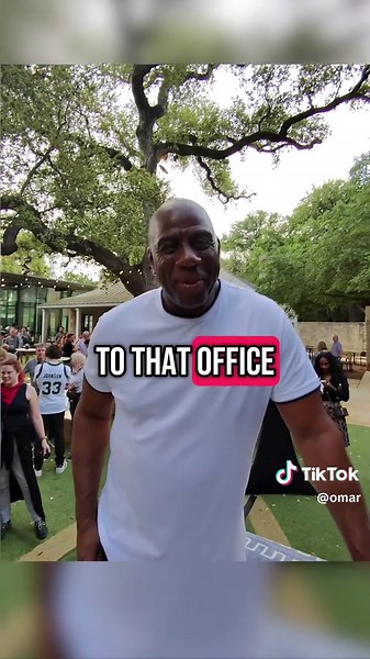 Catching up with Magic Johnson after we did that legendary commercial together 😂 #magicjohnson #lakers #nba