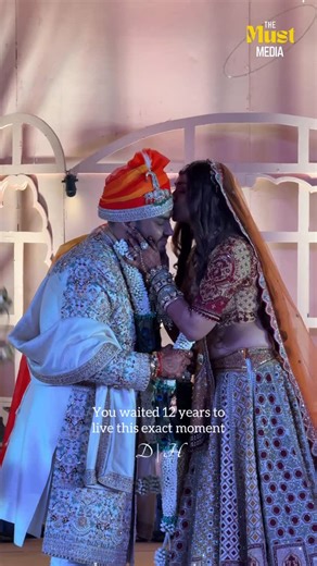 The Must Media || Wedding Content Creators on Instagram: "from a 24 hours date, to best friends, to fiancés, to this - the only twist our story deserves🧿🥺 . . Wedding social media @themustmedia Couple @dhruvgarg05 @heny_sopraa Couple page @suratsedhruvtak Wedding planner by @snwcelebrationsz Decor by @redcarpet.theweddinglounge Artist @studio99.entertainment Photography team @shutterbugfilmcompany Makeup and hair @dejavumakeupbyvinni Bride’s outfit @samta_gaudani Groom’s outfit @_thedarzioffic