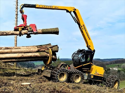 🌲*Highlander in Action* • HL20-1 - 6 Rad • Steilhang-Harvester • Konrad-Forsttechnik • Part-1🌲