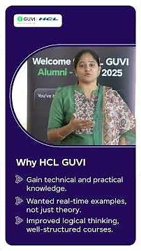 GUVI helped her gain practical knowledge | HCL GUVI