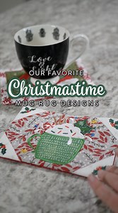 5K views · 59 reactions | Hot Cocoa + Christmas Mug Rug = Perfection ☕️❄️ | Designs by JuJu | Facebook