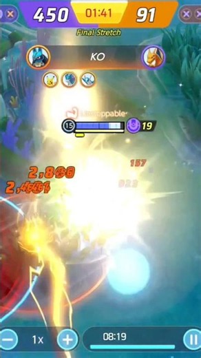 leafeon quadra #pokemon #pokemonunite #groudon #quadrakill #leafeon