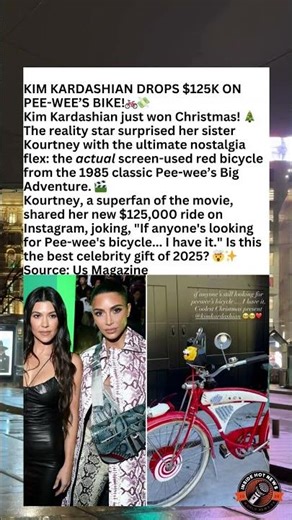 Kim's $125,000 Christmas Gift: The Actual Pee-wee Herman Bicycle