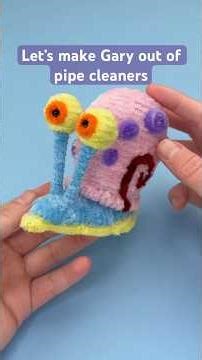 Making Gary from SpongeBob out of pipe cleaners #spongebob