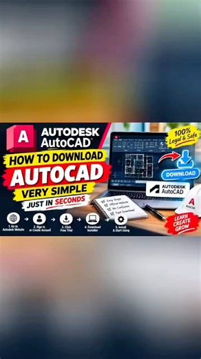 How to Download AutoCAD easily? In this video,I will show you the complete step-by-step #autocad