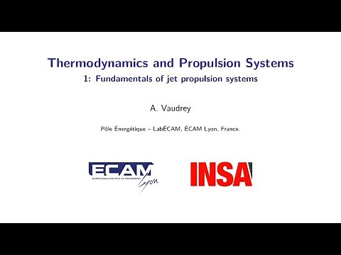 Thermodynamics and propulsion systems - Lecture 1 - Fundamentals of propulsion systems