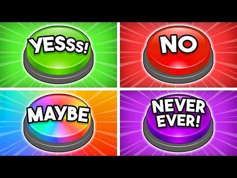 Choose One Button - YES or NO or MAYBE or NEVER! 🤔💭 Quiz Croco