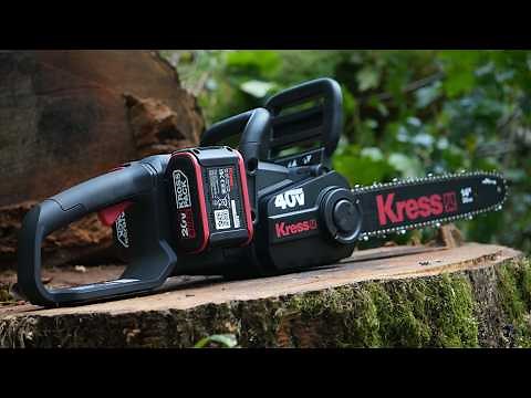 Kress 40V Cordless Chainsaw Unboxing – Brushless Power & Smooth Cutting! KG347E