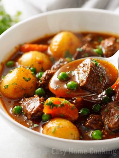 1.3K views | Cozy up with this **Easy Beef Stew Recipe** ✨ Tender beef, hearty vegetables, and rich savory broth — the ultimate comfort meal for any season! 凌凜 Perfect for busy nights or weekend dinners. Click below for the full recipe and cooking tips!  #BeefStewRecipe #ComfortFood #EasyDinnerIdeas #HomemadeMeals #SlowCookedGoodness #FamilyDinner #SavoryRecipes #CookingAtHome #HeartyMeals #FoodieFavorites ️ Full Recipe in Coʍmеոτ  | Easy Home Cooking | Facebook