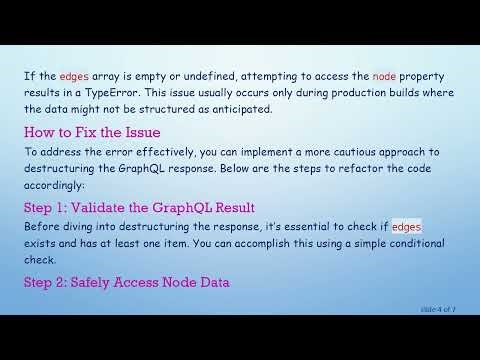 Resolving the node Property Error in Gatsby Projects During Build